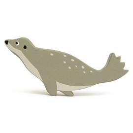 Figurine phoque en bois