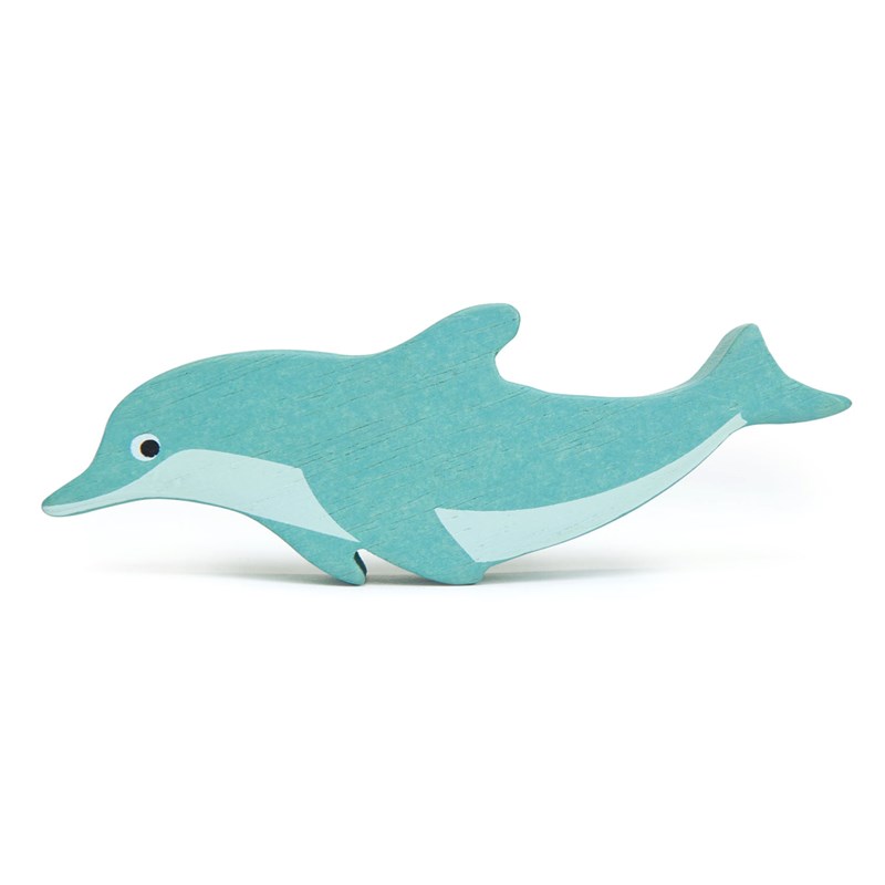 Figurine dauphin en bois