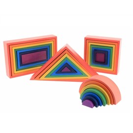 Set architecte arc-en-ciel