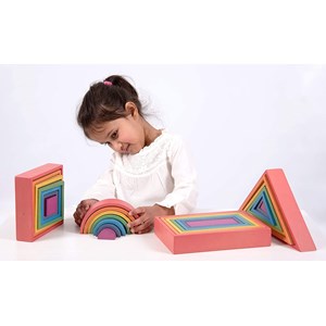 Set architecte arc-en-ciel