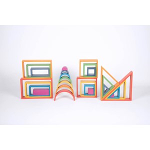 Set architecte arc-en-ciel