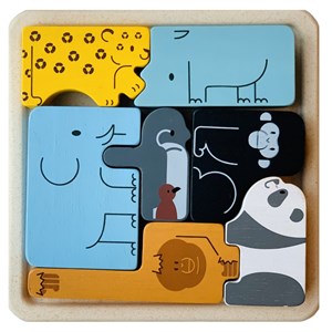 Puzzle animaux 2 en 1