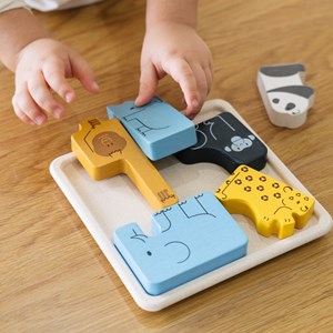 Puzzle animaux 2 en 1