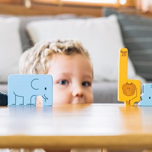 Puzzle animaux 2 en 1