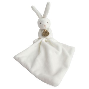Doudou lapin mouchoir boite fleur
