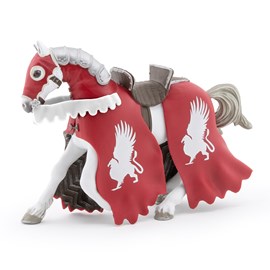 Figurine cheval du chevalier griffon rou