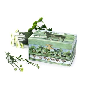 Boîte à bijoux musicale cheval normand