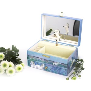 Boîte à bijoux musicale cheval camargu