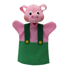 Marionnette petit cochon vert