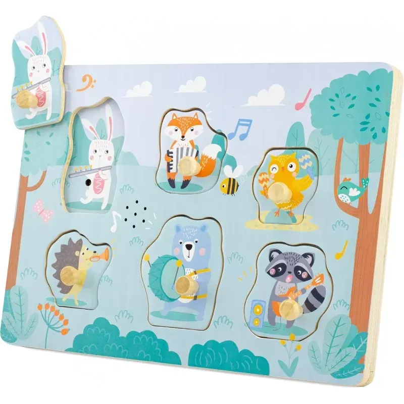 Puzzle sonore les animaux musiciens (Ulysse) - Couverture