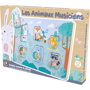 Puzzle sonore les animaux musiciens