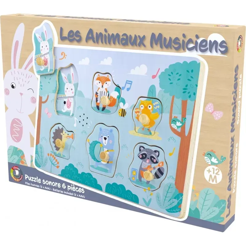 Puzzle sonore les animaux musiciens (Ulysse) - Image 2