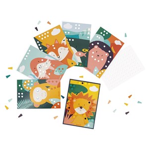 Mosaïques en bois animaux