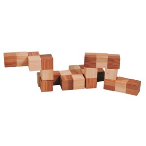 Mini casse-tête en bois serpent