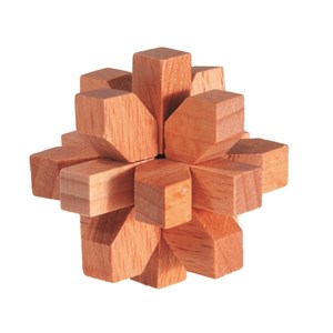Mini casse-tête en bois cristaux