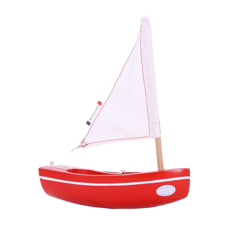 Bateau le bâchi rouge 17cm