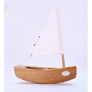 Bateau le bâchi bois naturel 17cm