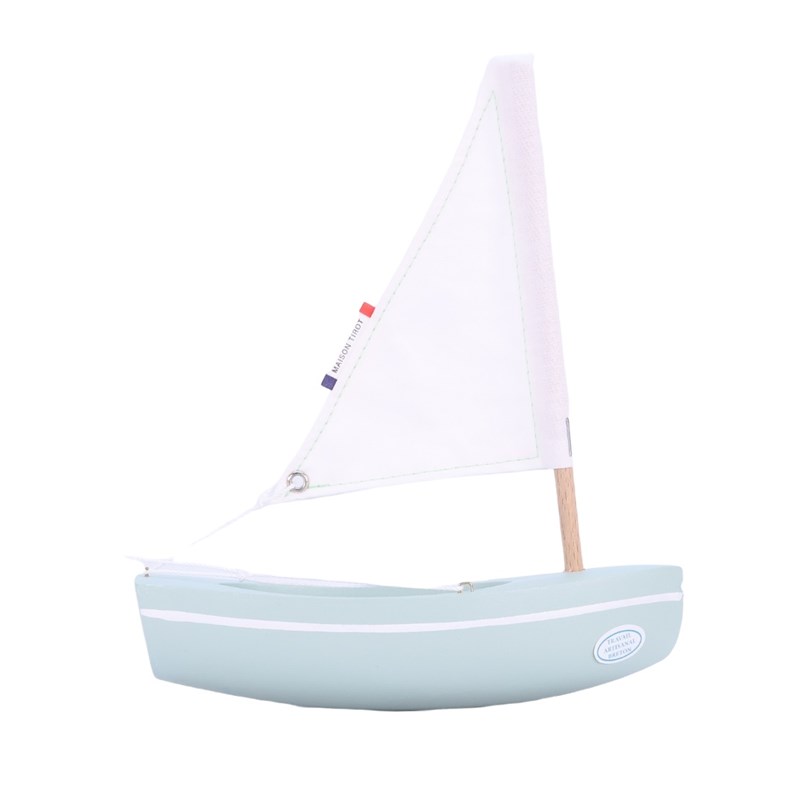 Bateau le bâchi vert d'eau 17cm