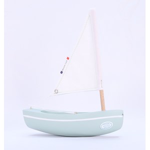 Bateau le bâchi vert d'eau 17cm