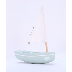 Bateau le bâchi vert d'eau 17cm