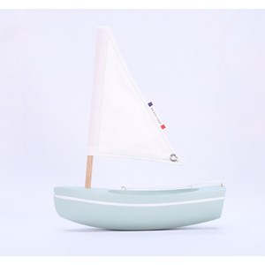 Bateau le bâchi vert d'eau 17cm