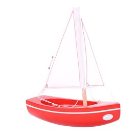 Bateau le sloop rouge 21cm