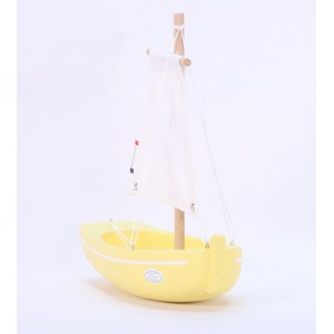 Bateau le misainier jaune 22cm