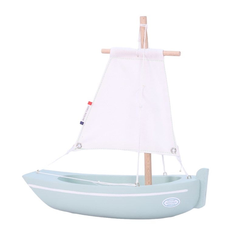 Bateau le misainier vert d'eau 22cm