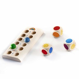 Jeu en bois arc-en-ciel