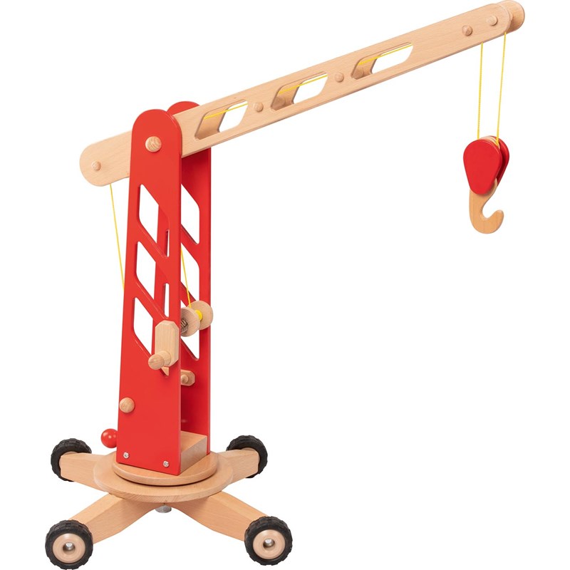 Grue de chantier rouge