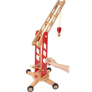 Grue de chantier rouge