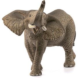 Figurine éléphant d'afrique barrissant
