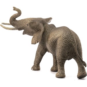 Figurine éléphant d'afrique barrissant