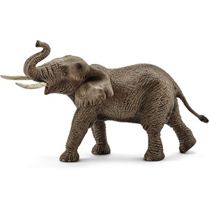 Figurine éléphant d'afrique barrissant