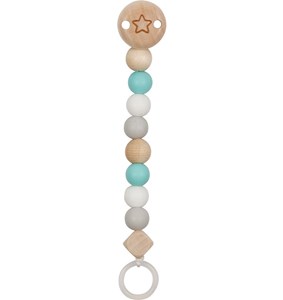 Accroche-tétine étoile turquoise