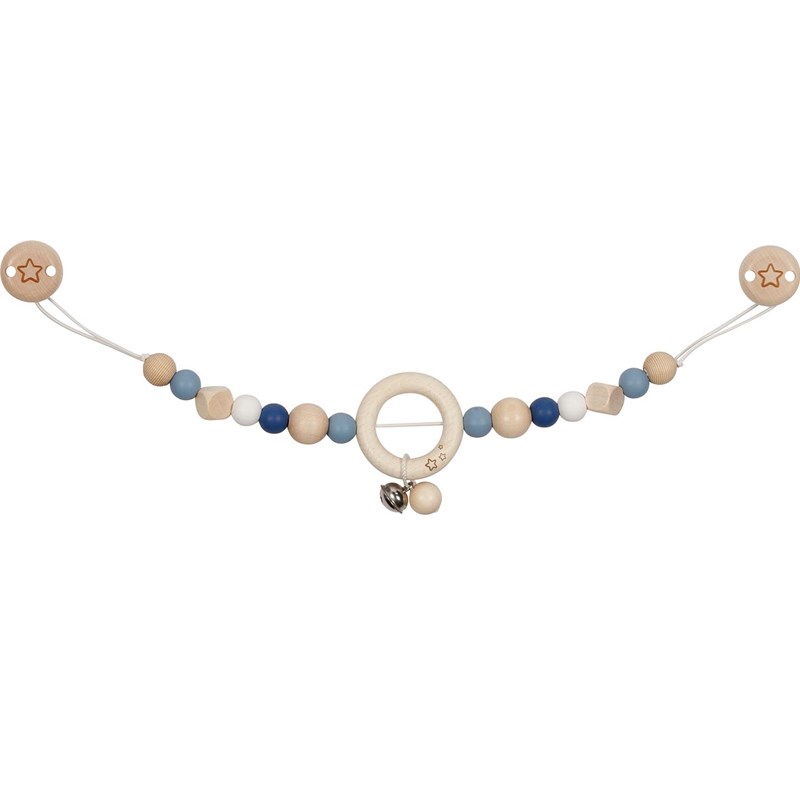 Chaîne poussette étoile bleu