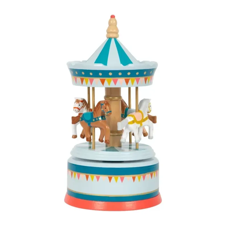 Boîte à musique carrousel à chevaux (Small foot company) - Couverture