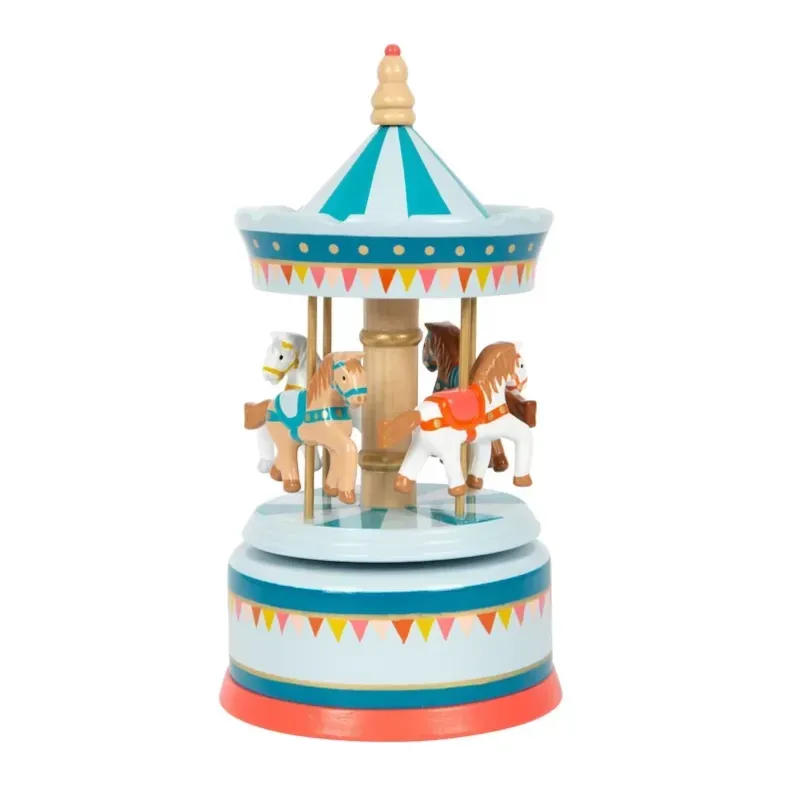 Boîte à musique carrousel à chevaux (Small foot company) - Image 1