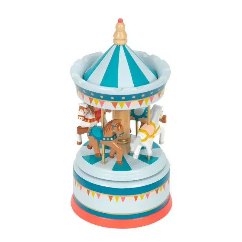 Boîte à musique carrousel à chevaux (Small foot company) - Image 2