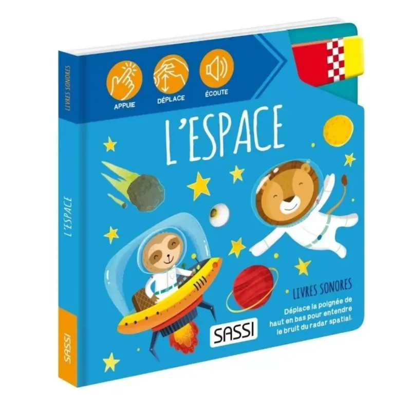 Livre sonore l'espace (Sassi Junior) - Couverture