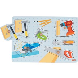 Puzzle à encastrements sonore outils