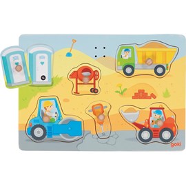 Puzzle à encastrements sonore chantier