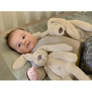Peluche lapin richie beige 28 cm