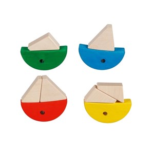 Jeu de construction poissons colorés