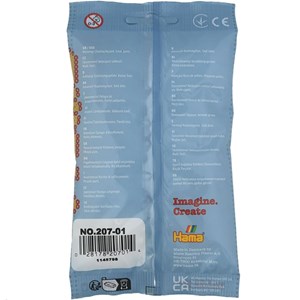 Sachet 1000 perles plastique midi blanc