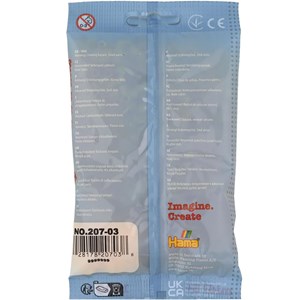 Sachet 1000 perles plastique midi jaune