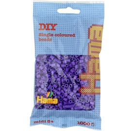 Sachet 1000 perles plastique midi violet