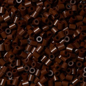 Sachet 1000 perles plastique midi marron
