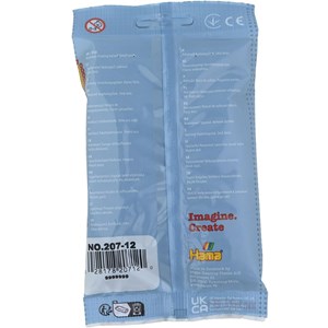Sachet 1000 perles plastique midi marron