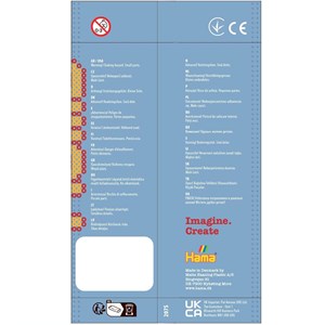 Sachet 1000 perles plastique midi marron